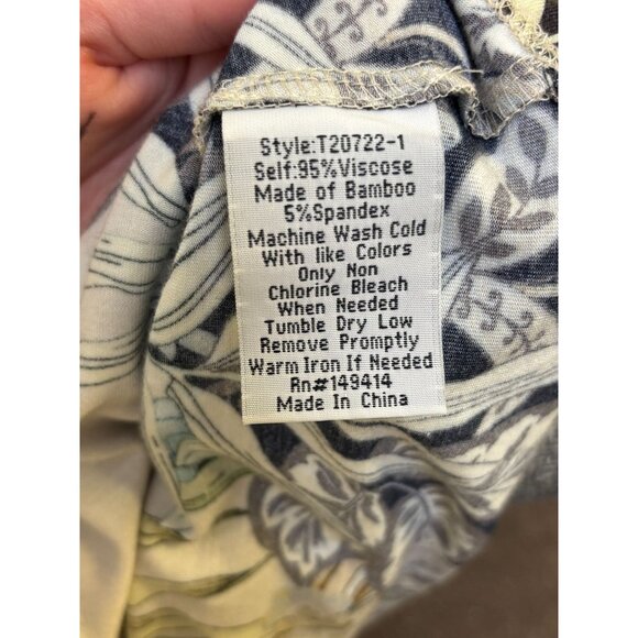 Johnny Was Tiger & Bamboo Print Blush Multi Pullover Blouse S - Picture 6 of 6